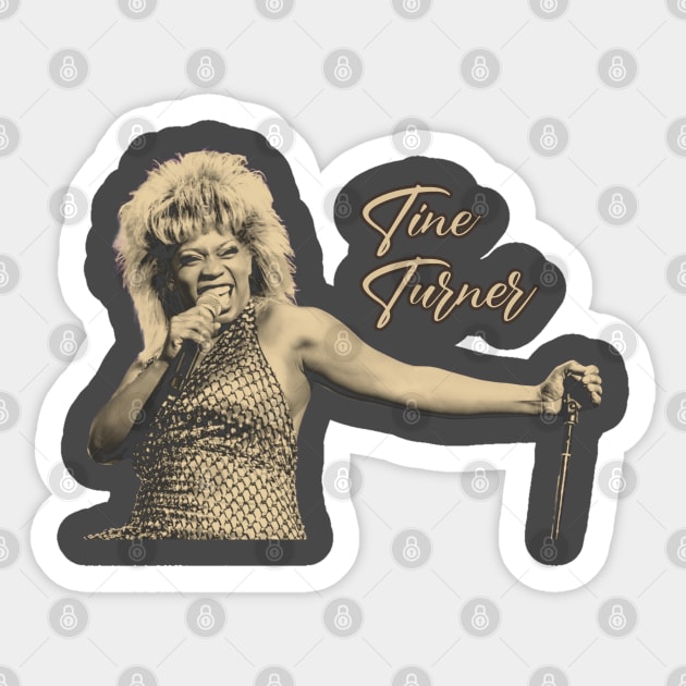 tina turner - vintageretro art Sticker by NYINDIRPROJEK